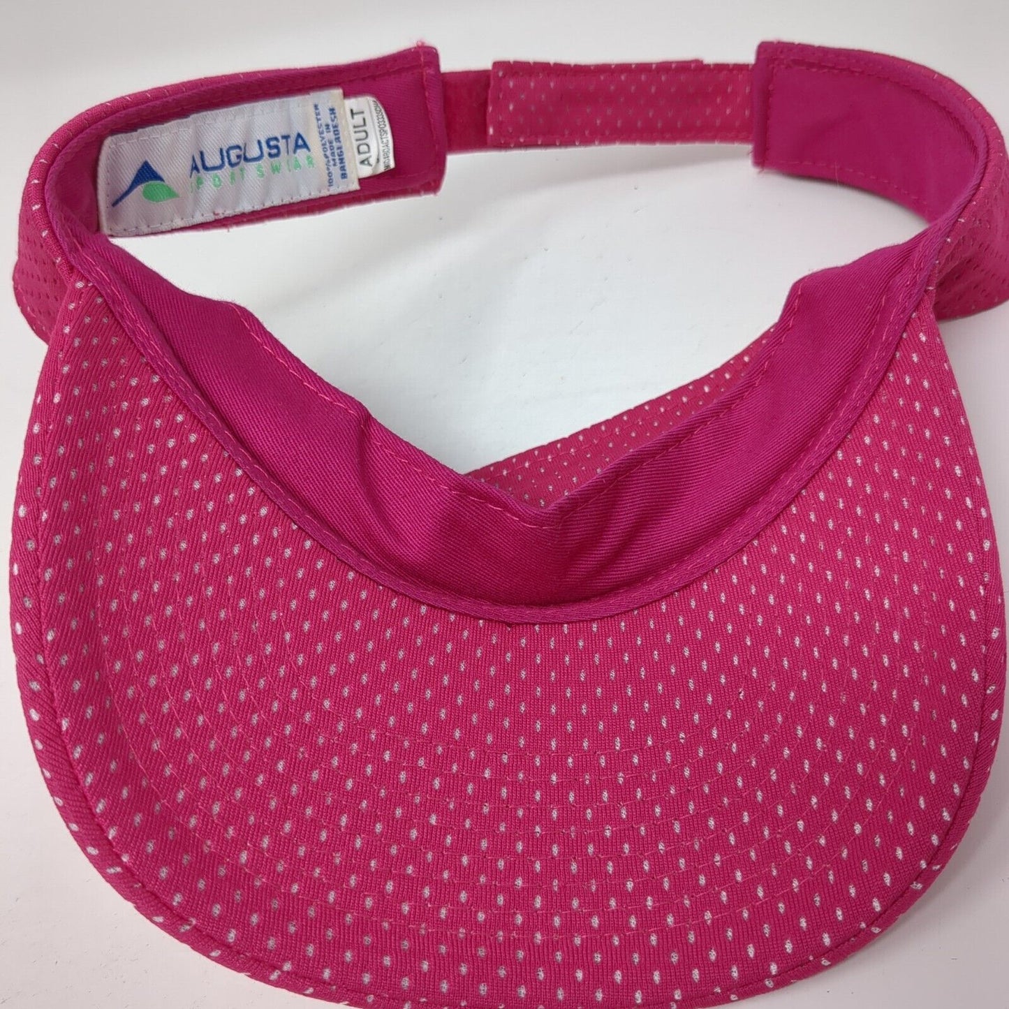 Augusta Sportswear Adult Golf Sun Visor Hat Pink OS Adjustable Blank Polyester