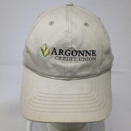 AMC Baseball Cap Beige One Size Argonne Credit Union Embroidered Slideback hat