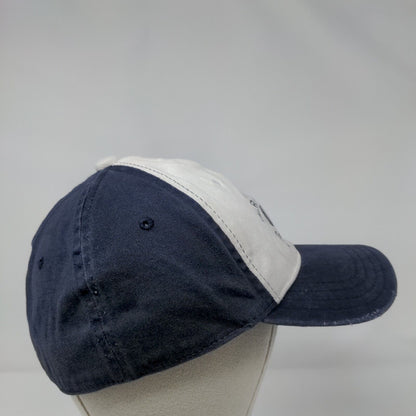 American Eagle Adirondacks Fitted Hat Blue L/XL Embroidered Vented Holes 6 Panel