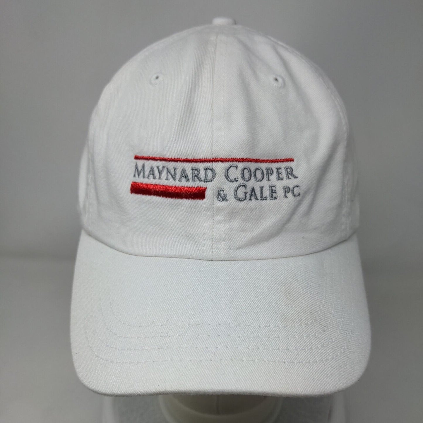 Maynard Cooper & Gale PC Slideback Hat White OSFA Embroidered 6 Panel