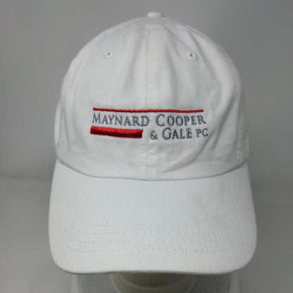 Maynard Cooper & Gale PC Slideback Hat White OSFA Embroidered 6 Panel