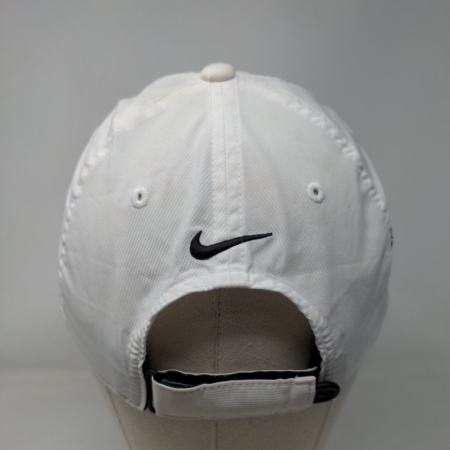 Nike Southern Wesleyan University Warriors Strapback Hat White OSFM Embroidered