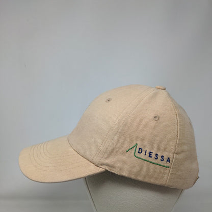 PGA Tour Slideback Hat Tan One Size Embroidered Adjustable 6 Panel