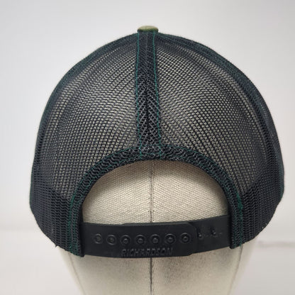 Richardson Trucker Hat Green OSFM Woodland Camo Orange Blewett Brewing Snapback