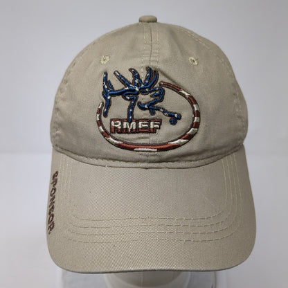 RMEF Sponsor USA Flag Snapback Hat Brown One Size Adjustable Outdoor Cap