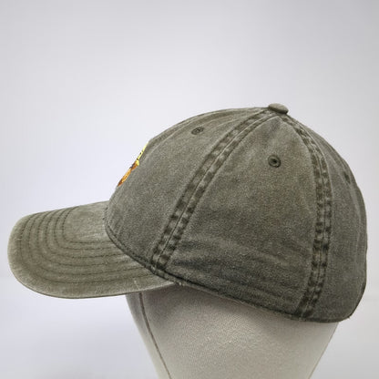 Mad Engine Baseball Cap Green OS Smokey Bear Embroidered Slideback Cotton Hat