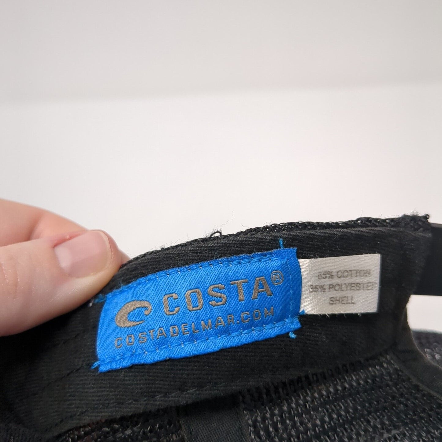 Costa Del Mar Snapback Trucker Hat Gray One Size Mesh Back Fish Patch