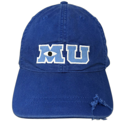 Disney Parks Baseball Cap Blue One Size Monsters University MU Mike Wazowski