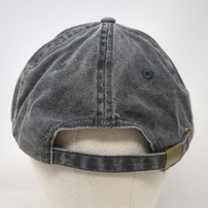 Beechfield Baseball Cap Gray OSFM Slideback Cotton Curved Brim Crisp Logo Hat