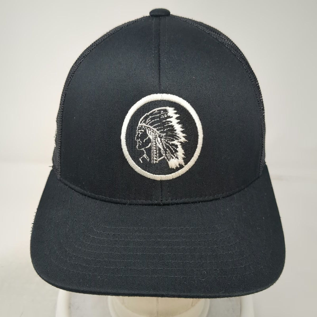 Pacific Headwear Trucker Hat Black One Size Mesh Back Chief Anderson Supply Co