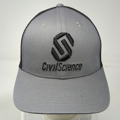 CivilScience Trucker Hat Gray One Size Mesh Back Snapback Engineering Logo