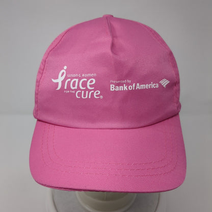 Susan G Komen Race For The Cure Survivor Strapback Hat Pink One Size Adjustable