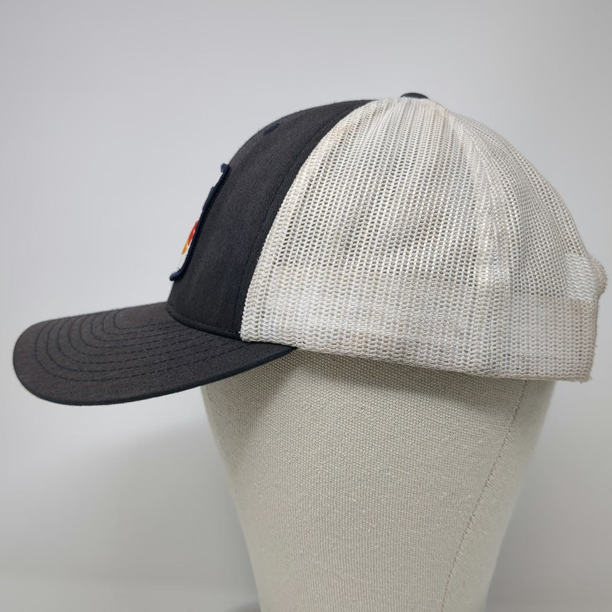 YOU KNOW. Blue Trucker Hat One Size OARS River Graphic Patch Mesh Back Snapback