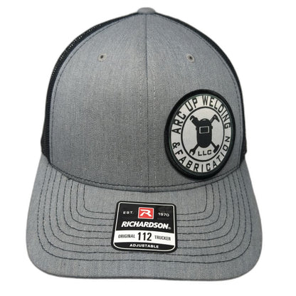 Richardson Trucker Hat Gray One Size Arc Up Welding Fabrication Patch Snapback