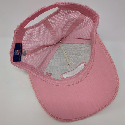 Reebok NFL Green Bay Packers Pink Trucker Hat One Size Argyle Mesh Snapback Cap