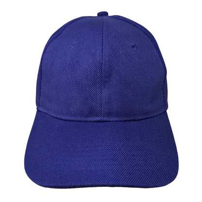 Unbranded Strapback Hat Purple One Size Adjustable Vented Holes 6 Panel Blank
