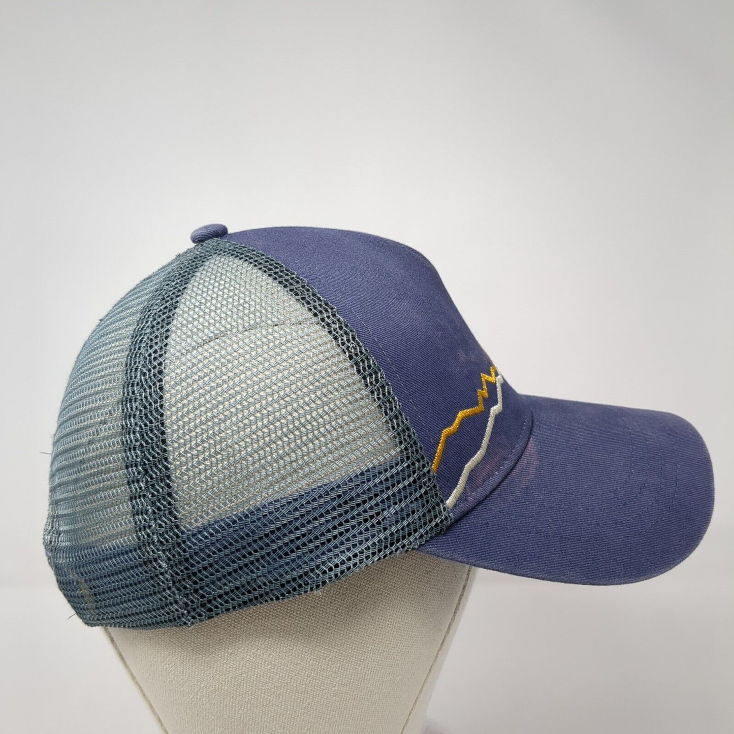 Marmot Peak Bagger Snapback Trucker Hat Blue One Size Adjustable Mesh Back