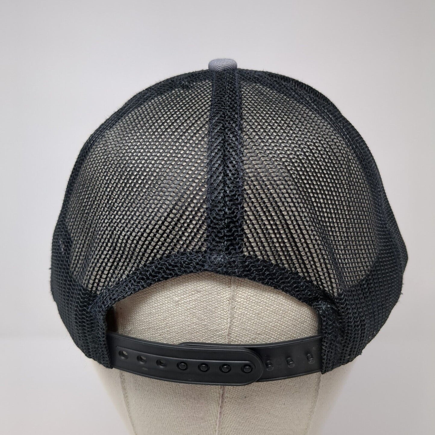 Silver Creek Snapback Mesh Back Trucker Hat Gray One Size Embroidered