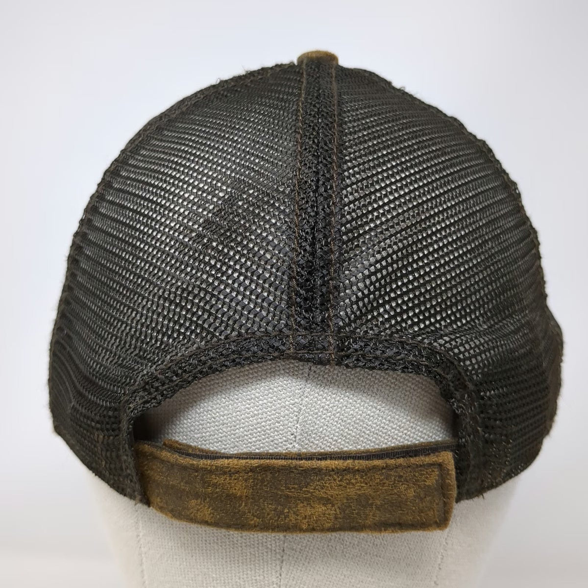 Port Authority Baseball Cap Brown One Size Lentz Custom Tack Mesh Strapback Hat