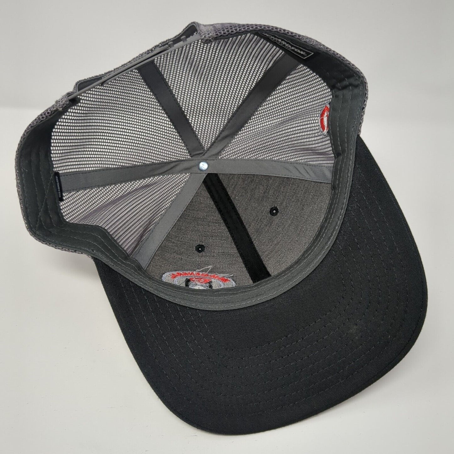 MGM General Construction Snapback Trucker Hat Black One Size Mesh Back