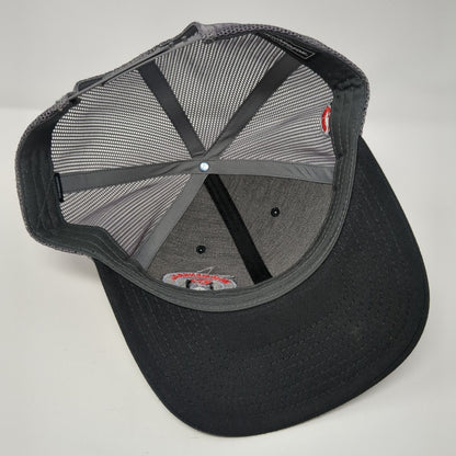 MGM General Construction Snapback Trucker Hat Black One Size Mesh Back