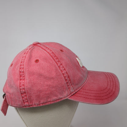 Later Slideback Hat Red One Size Adjustable Embroidered American Eagle