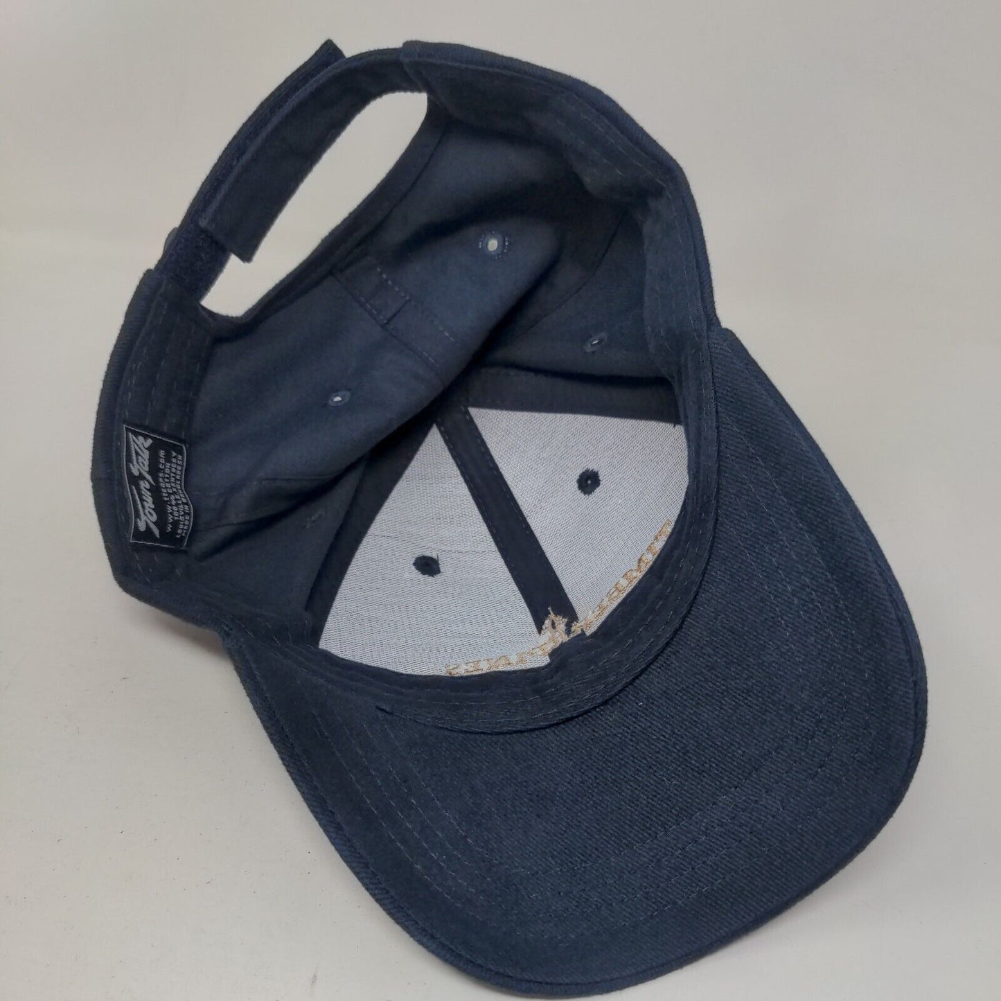 Timber Pines Strapback Hat Blue One Size Adjustable Embroidered Town Talk