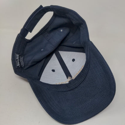 Timber Pines Strapback Hat Blue One Size Adjustable Embroidered Town Talk