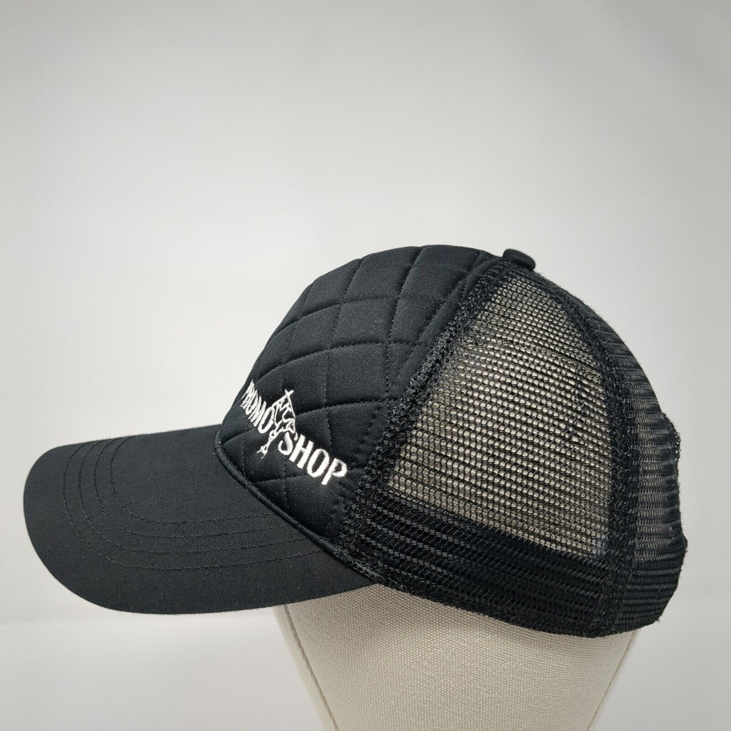 Promo Shop Snapback Trucker Hat Black One Size Mesh Back Quilted HG