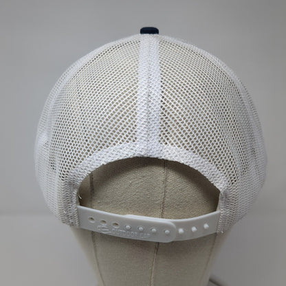 Denny Dennis Sporting Goods Snapback Trucker Hat Blue XL Mesh Back