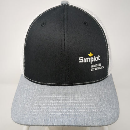 Richardson Trucker Hat Black Gray One Size Simplot Western Stockmens Snapback
