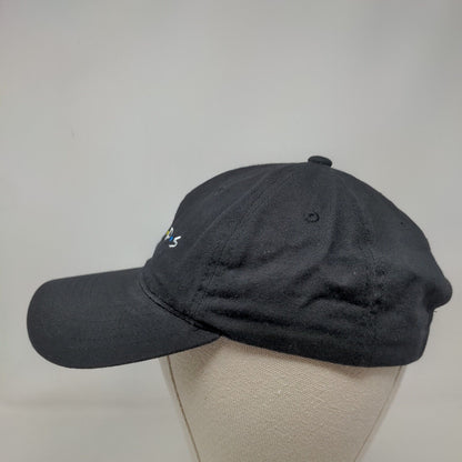 FRIENDS Slideback Hat Black One Size Adjustable Embroidered Vented Holes