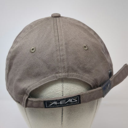 Ahead Baseball Cap Brown One Size Adams Community Bank Slideback Cotton Hat