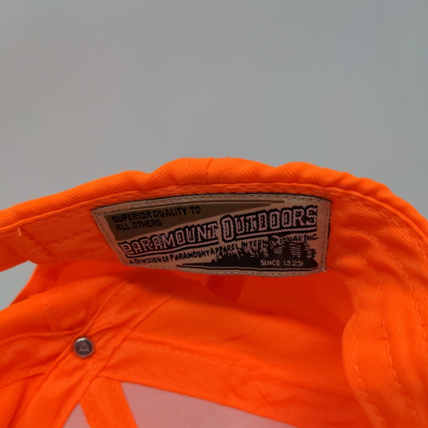 Buckmasters Deer Slideback Hat Orange OSFA Embroidered Paramount Outdoors