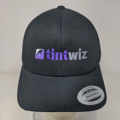 Tint Wiz Snapback Mesh Back Trucker Hat Black One Size Classics Yupoong
