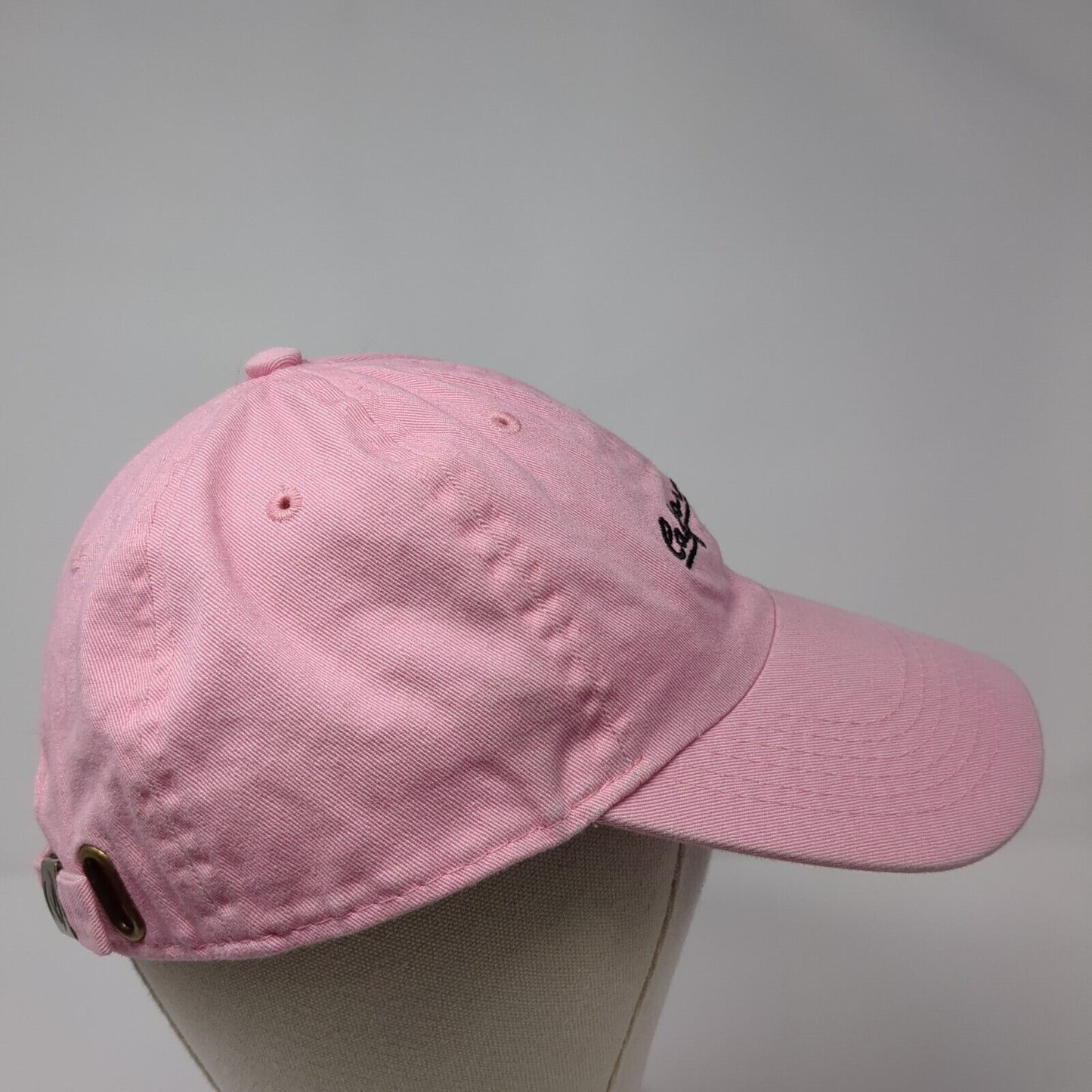 California Slideback Hat Pink One Size Adjustable Embroidered David And Young