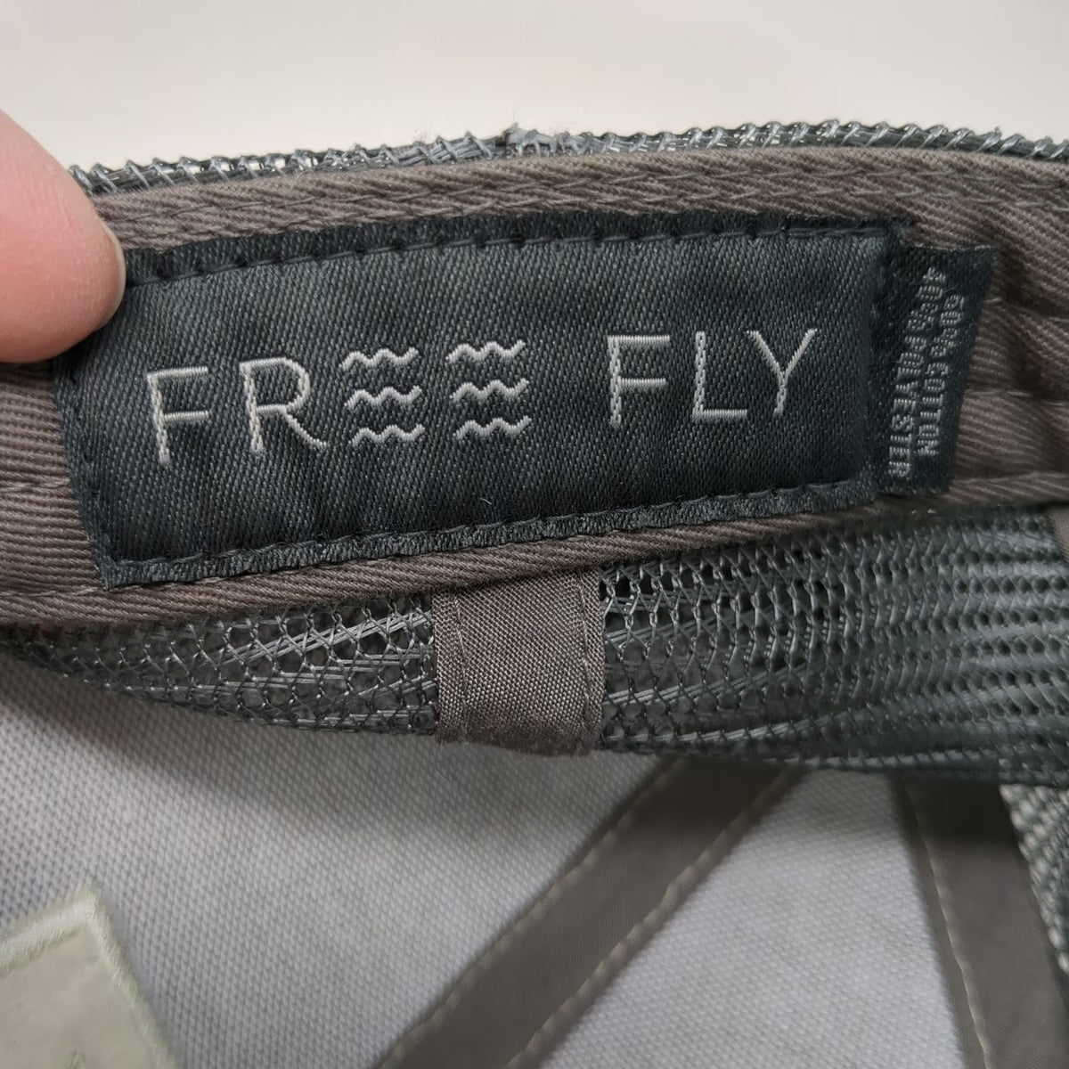 Free Fly Trucker Hat Green Gray Camo OSFM Mesh Snapback Patch Fishing Outdoor