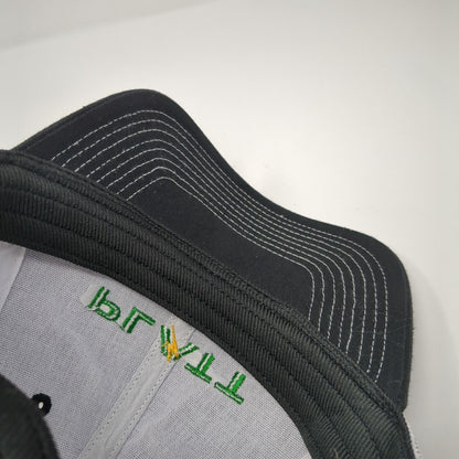 Platt Fitted Trucker Hat Black One Size Mesh Back 6 Panel Colorblock