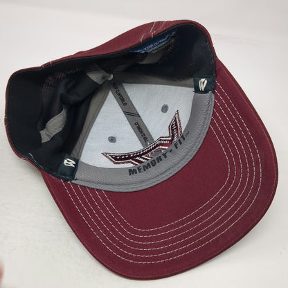 Virginia Tech Hokies NCAA Top of the World Red OSFM Stretch Cap Memory Fit Hat