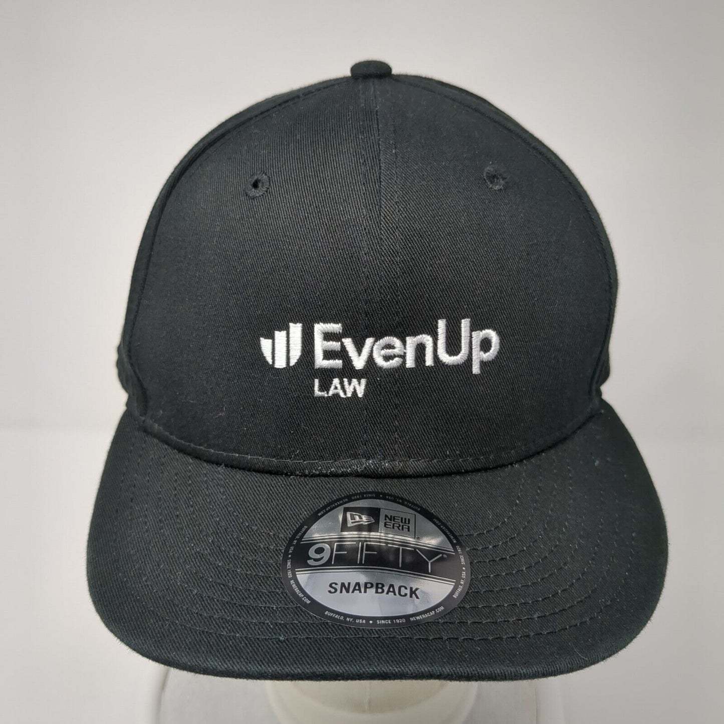 EvenUp Law Snapback Hat Black One Size Adjustable New Era 9Fifty