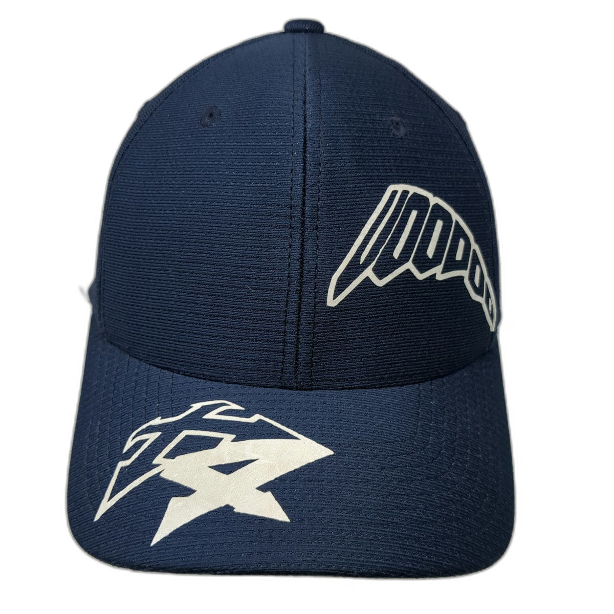 Flexfit Baseball Cap Blue One Size Voodoo Graphic Textured Fitted Stretch Hat