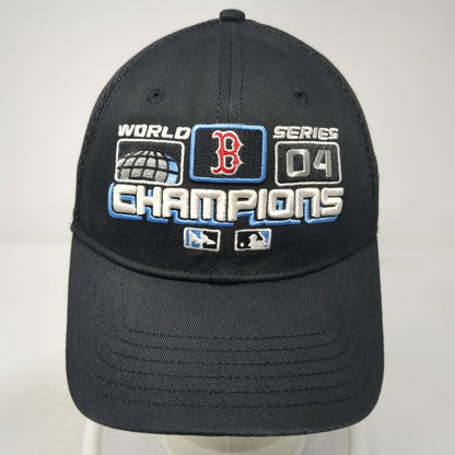 Boston Red Sox MLB New Era Baseball Cap Black One Size 2004 Champions Mesh Hat