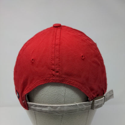 Mudd Slideback Hat Red OSFA Adjustable Embroidered 6 Panel Outdoor