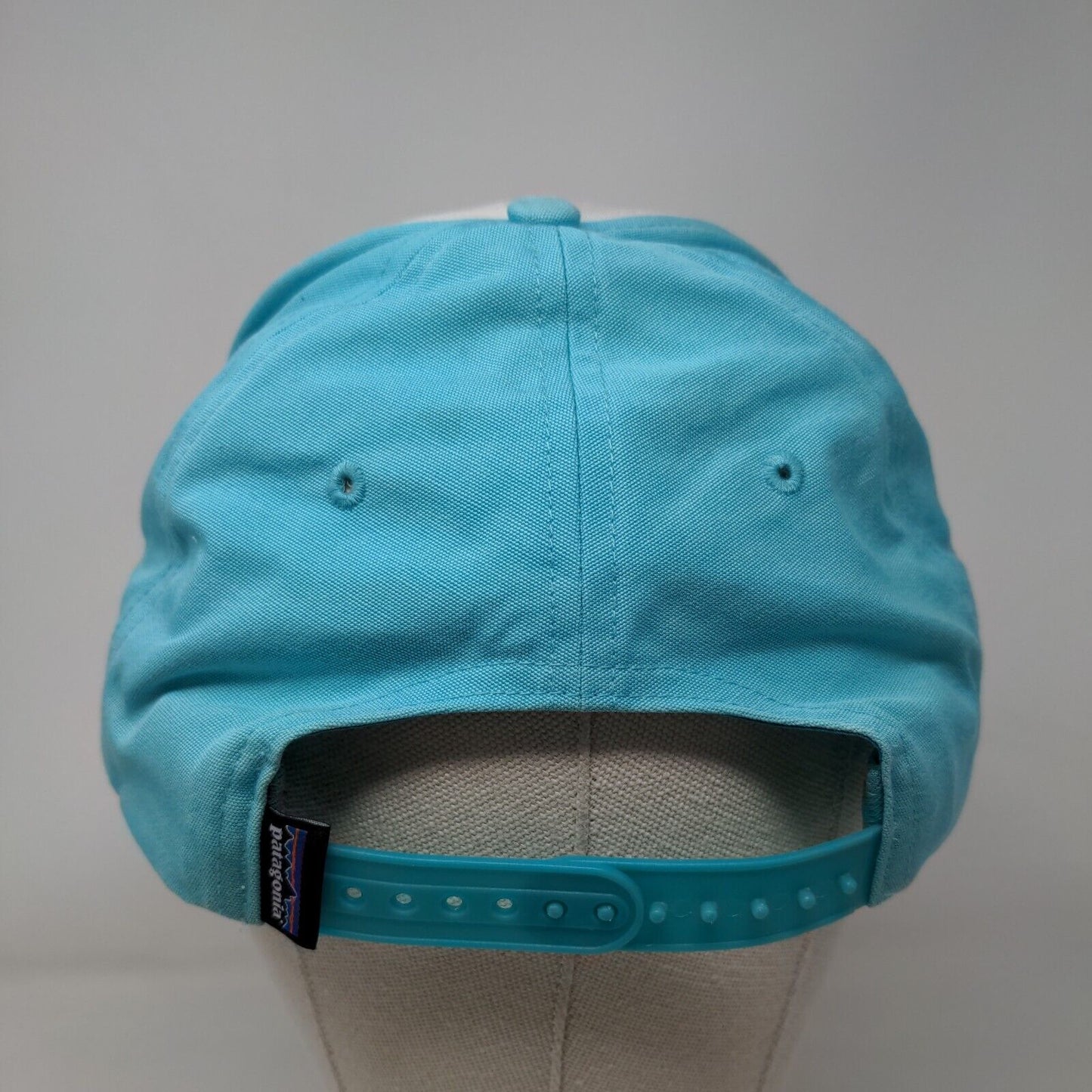 Patagonia Snapback Hat Blue One Size Adjustable Embroidered Logo Vented Holes