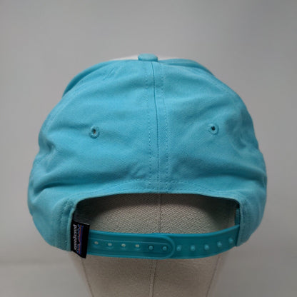 Patagonia Snapback Hat Blue One Size Adjustable Embroidered Logo Vented Holes
