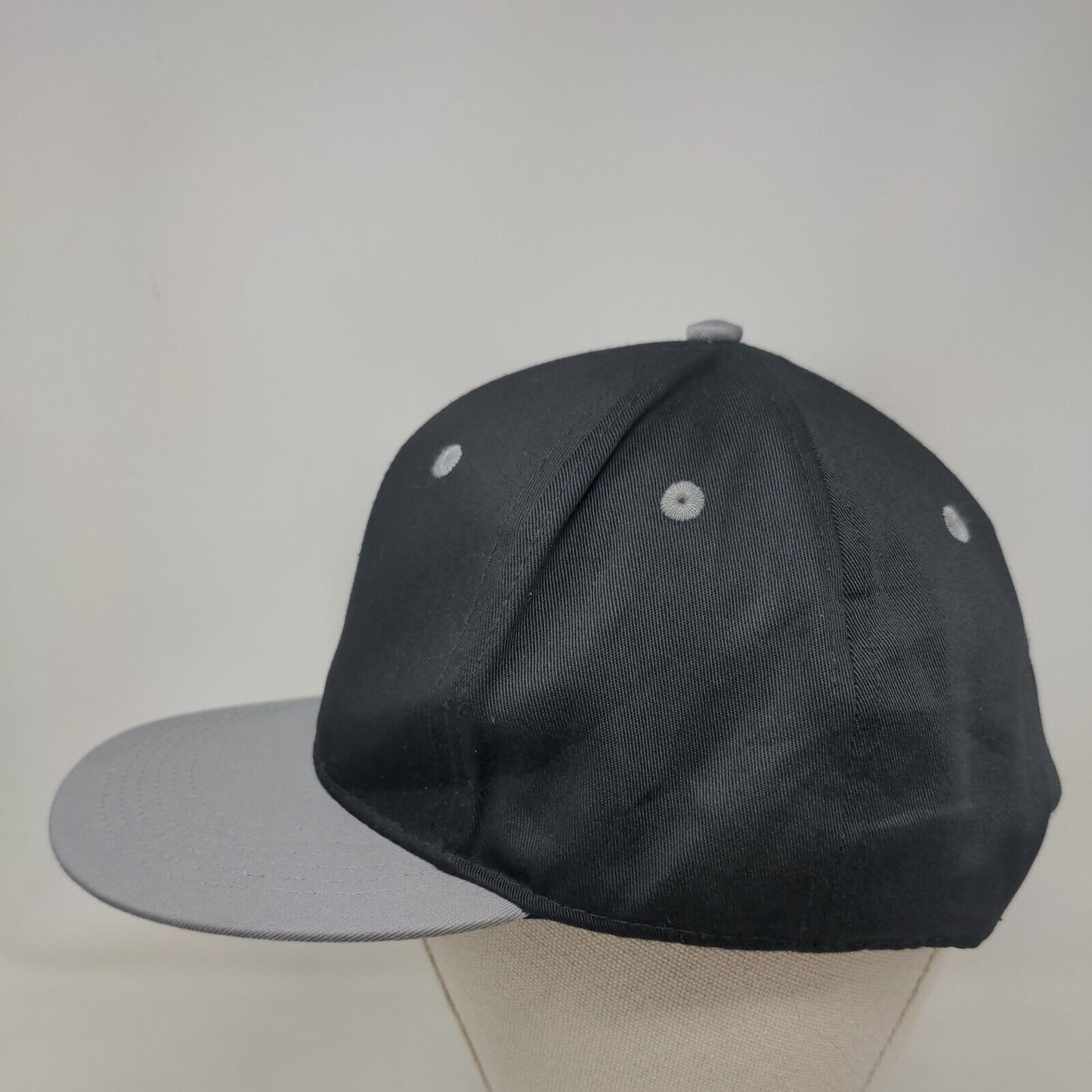 Infinity Snapback Hat Black OSFM Adjustable Colorblock 6 Panel Blank