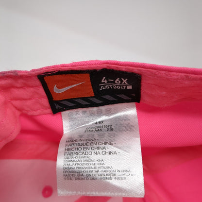 Nike Strapback Hat Pink 4-6X Adjustable Embroidered Swoosh 6 Panel Just Do It