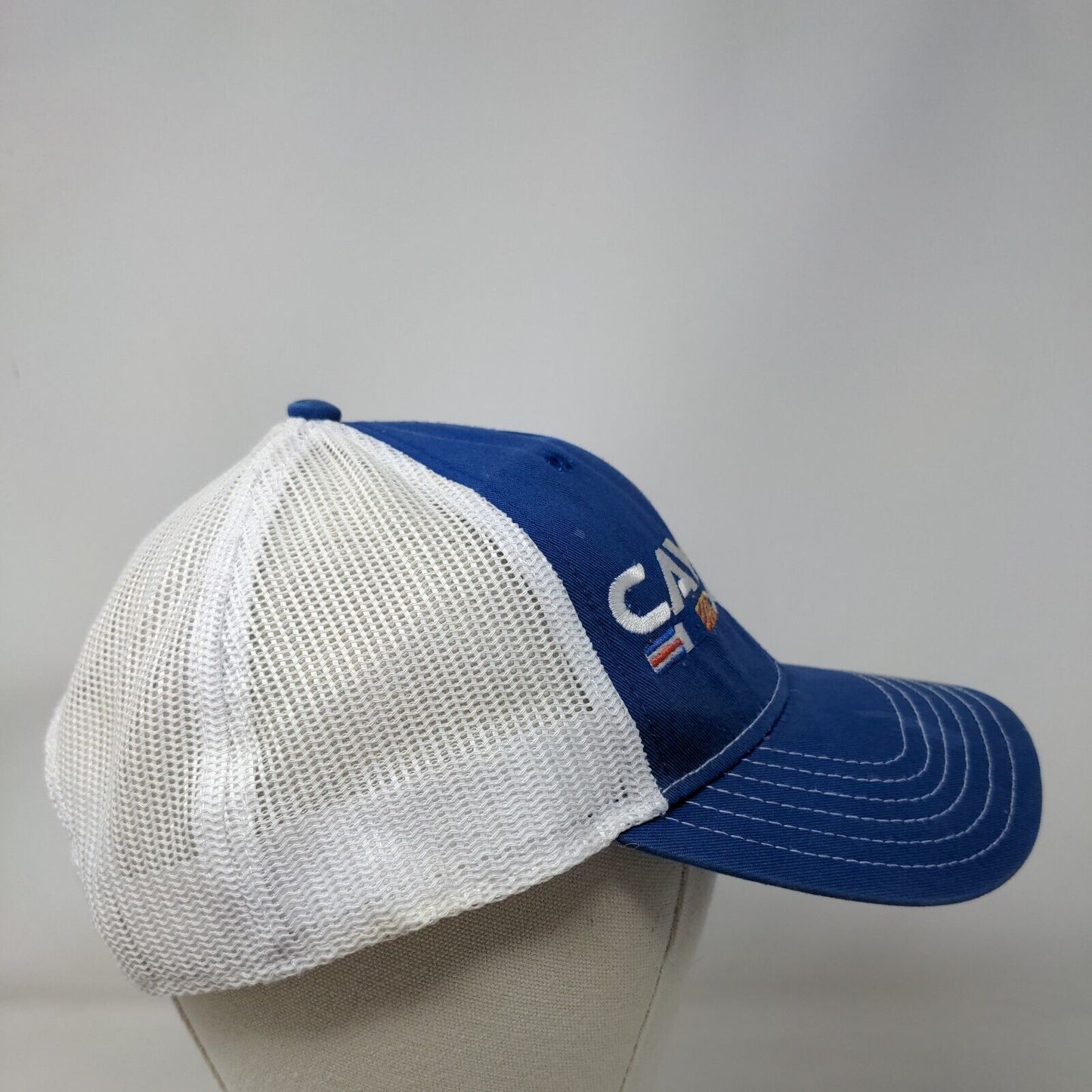 Caymas Boats Snapback Mesh Back Trucker Hat Blue One Size Cap America