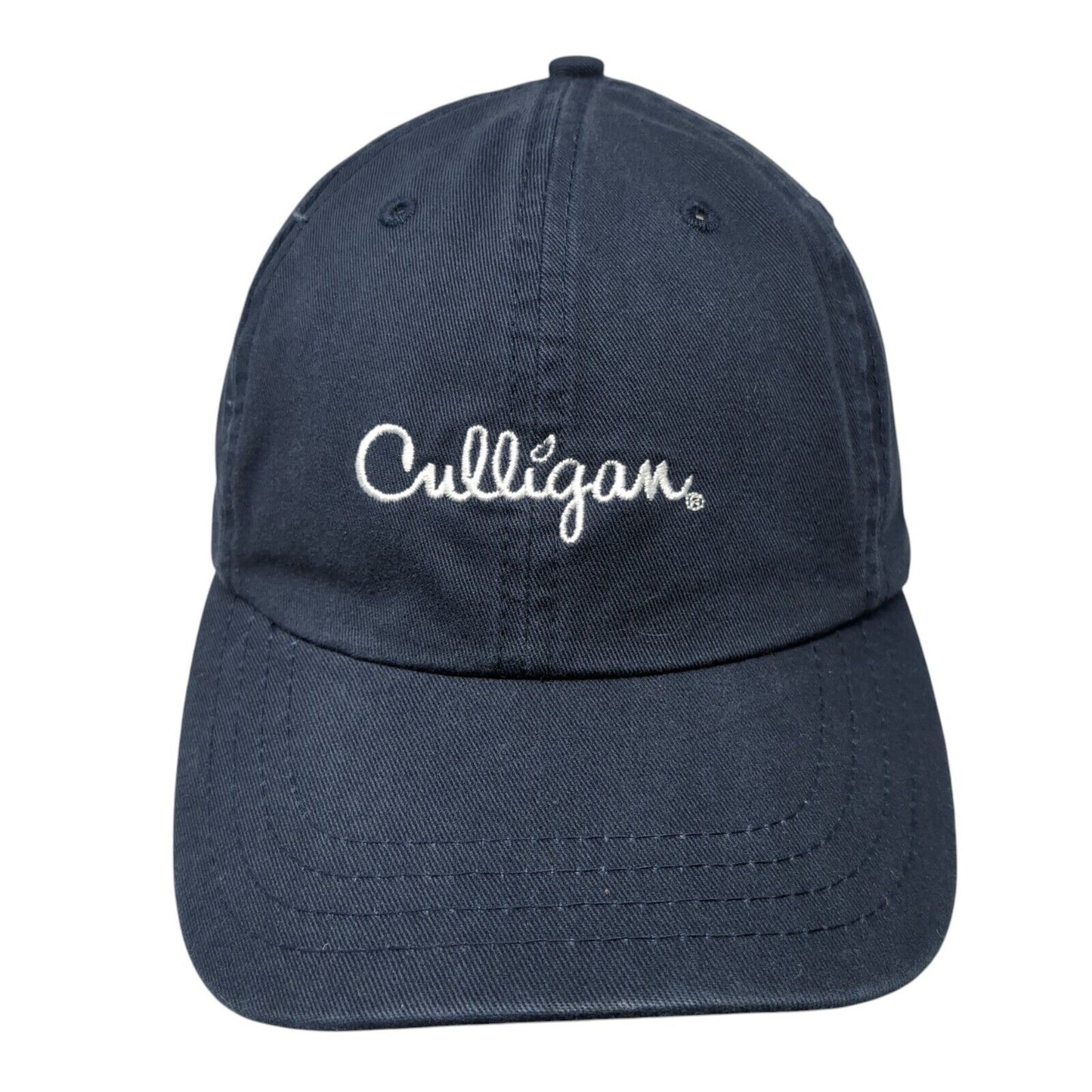 Calligan Slideback Hat Blue One Size Adjustable Embroidered 6 Panel Cotton