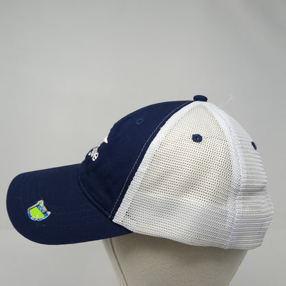 PGA Jr. League Snapback Trucker Hat Blue One Size Adjustable Mesh Back Garb